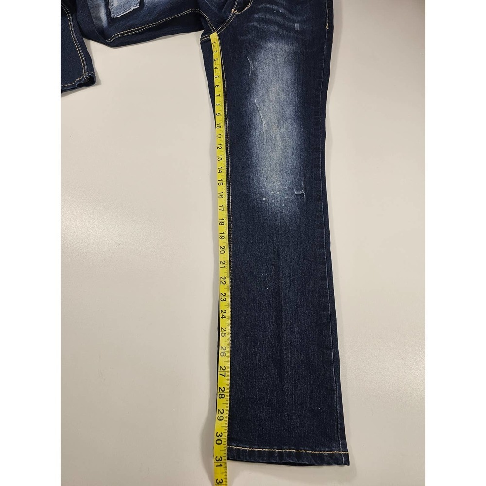 Cato premium contemporary distressed ankle jeans mis rise size 10 - Picture 3 of 5